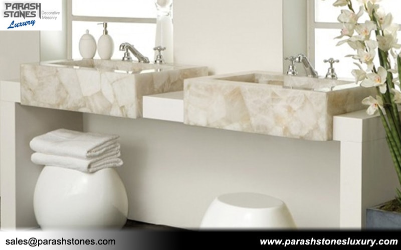 White Quartz Sink