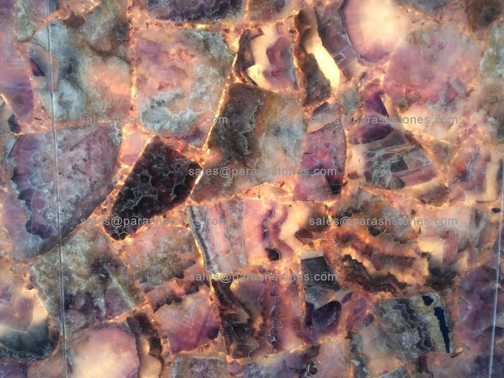 Amethyst backlit countertop Atlanta