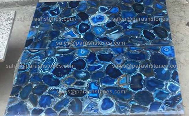 Blue agate flooring, Las Vegas