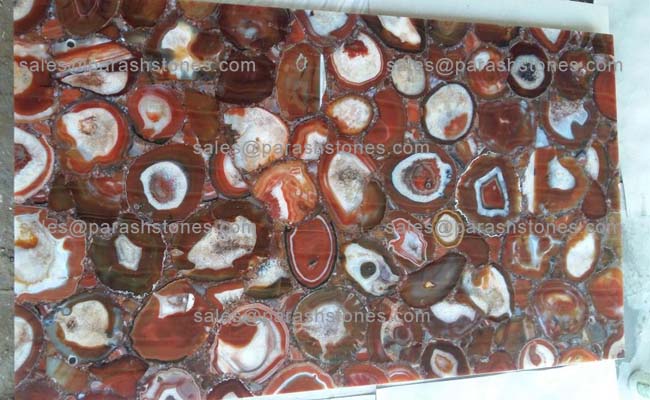 Red Carnelian Slab, Ljubljana, Slovenia